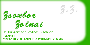 zsombor zolnai business card